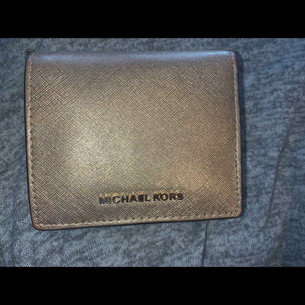 Michael Kors gold wallet